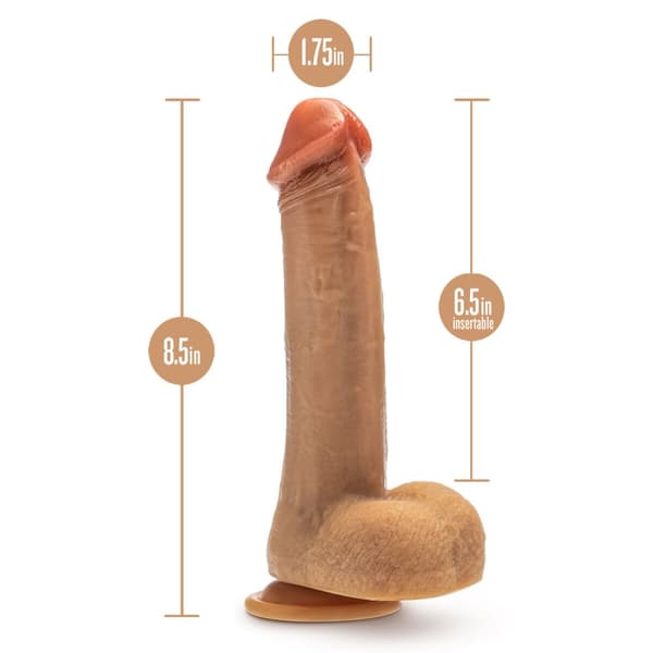 Realistinen dildo Blush Dr Skin Silikoni Ø 4 cm (16,5 cm)