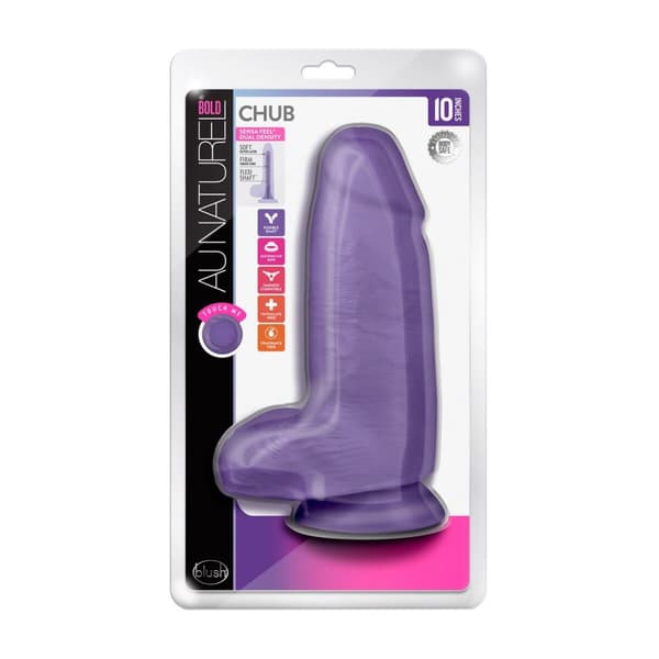 Realistisk dildo Blush Au Naturel TPE Ø 8 cm (17,7 cm)