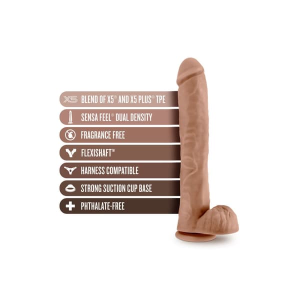 Realistisk dildo Blush Au Naturel TPE Ø 6,3 cm