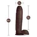 Miniatyrbild 3 av 6: Realistisk dildo Blush Au Naturel TPE Ø 5,8 cm (21,5 cm)