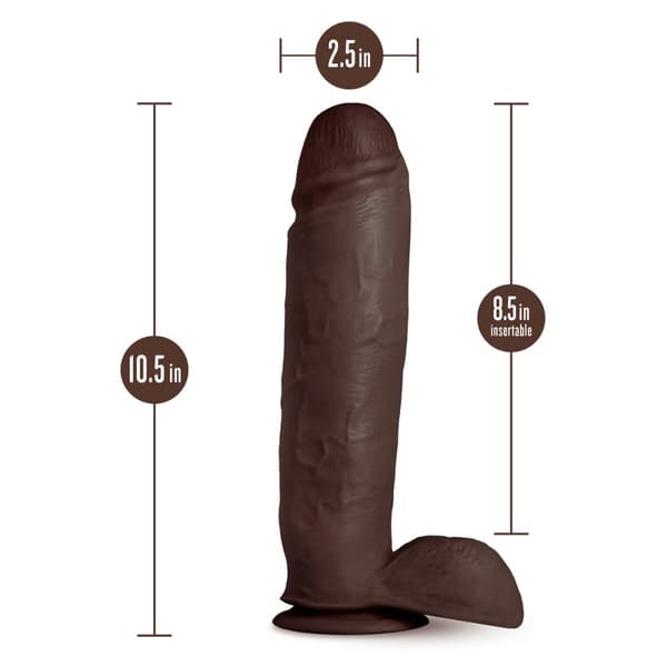 Realistisk dildo Blush Au Naturel TPE Ø 5,8 cm (21,5 cm)
