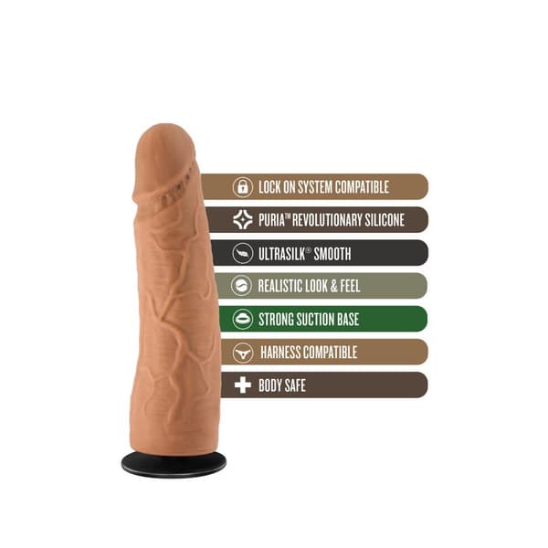 Realistisk dildo Blush Lock On Silikon (17,7 cm)