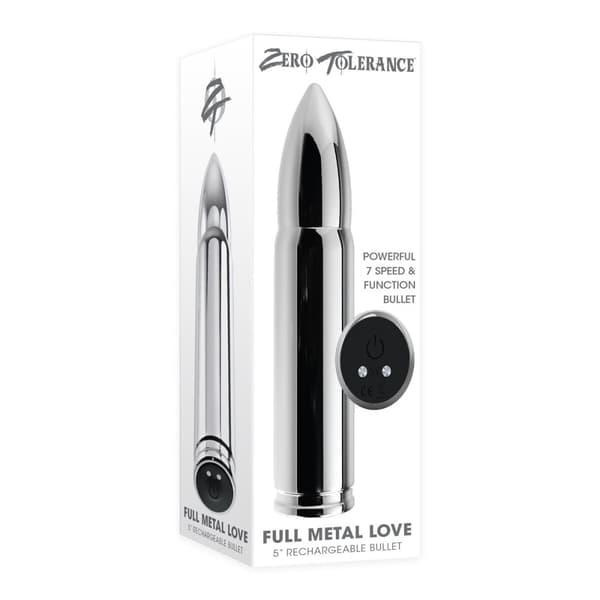 Patronvibrator Zero Tolerance Zero Tolerance Silvrig