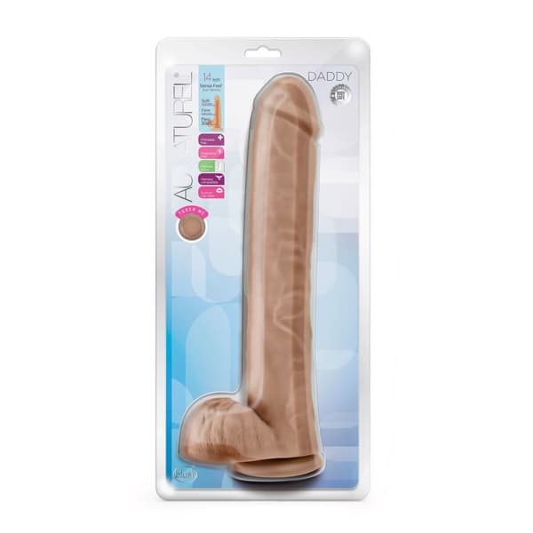 Realistinen dildo Blush Au Naturel TPE Ø 6,3 cm