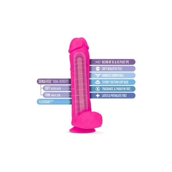 Realistinen dildo Blush Au Naturel TPE Ø 5,5 cm