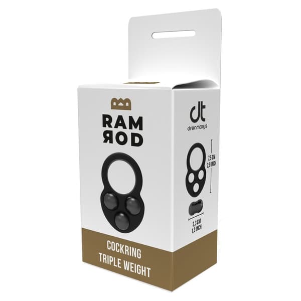 Penisring Dream Toys Ramrod Svart