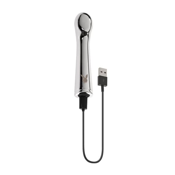 G-spotvibrator Playboy Playboy Silvrig