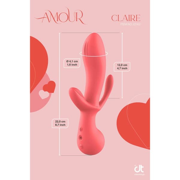 Klassisk vibrator Dream Toys Amour Triple Pleasure Rosa