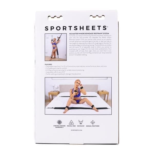 Säädettävä köysibondagesetti Sportsheets