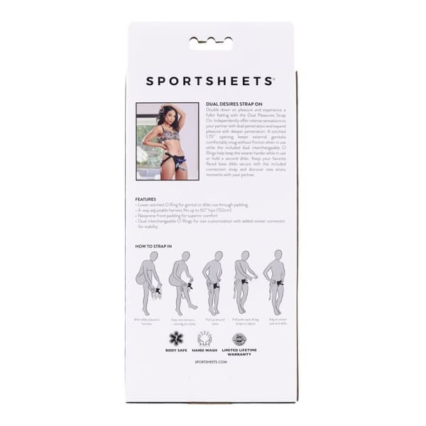 New Comers Strap Sportsheets Svart