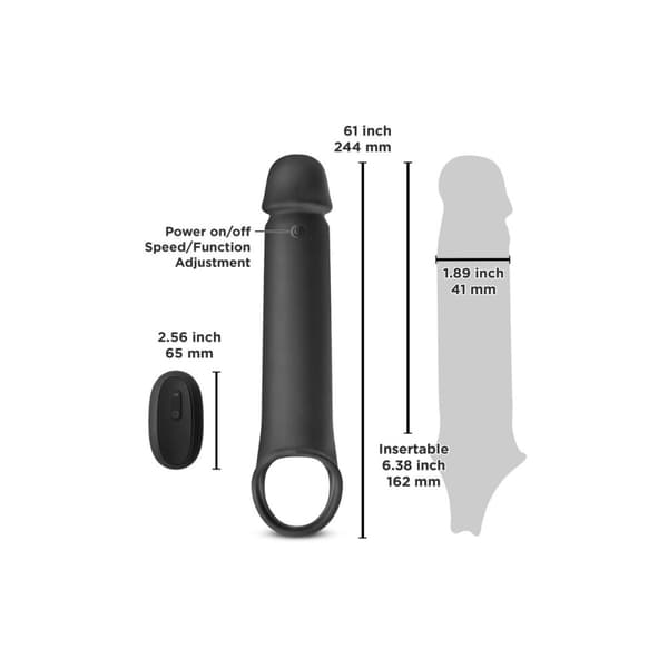 Penissuoja NS Novelties Renegade Musta Ø 4,4 cm