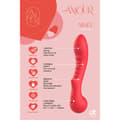 Miniatyrbild 4 av 7: Klassisk vibrator Dream Toys Amour Flexible G-Spot Röd
