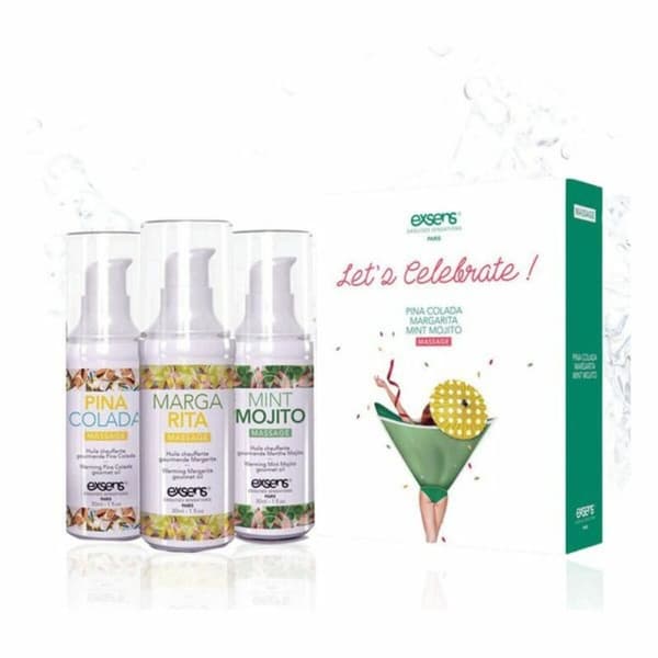 Aromatisk massageolie Exsens 251726 (3 pcs)
