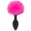 Miniatyrbillede 3 af 3: Anal plug Happy Rabbit Fuchsia Sort/Pink Small (7,6 cm)