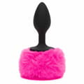 Miniatyrbillede 2 af 3: Anal plug Happy Rabbit Fuchsia Sort/Pink Small (7,6 cm)
