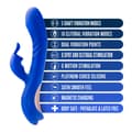 Miniatyrbild 7 av 8: G-spotvibrator Blush HARPER MIDNIGHT Blå