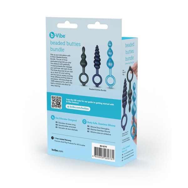 Analplugg B-Vibe Blå 3 Delar