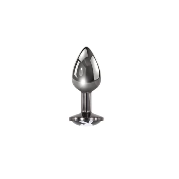 Analplugg Playboy Silvrig (6,3 cm)