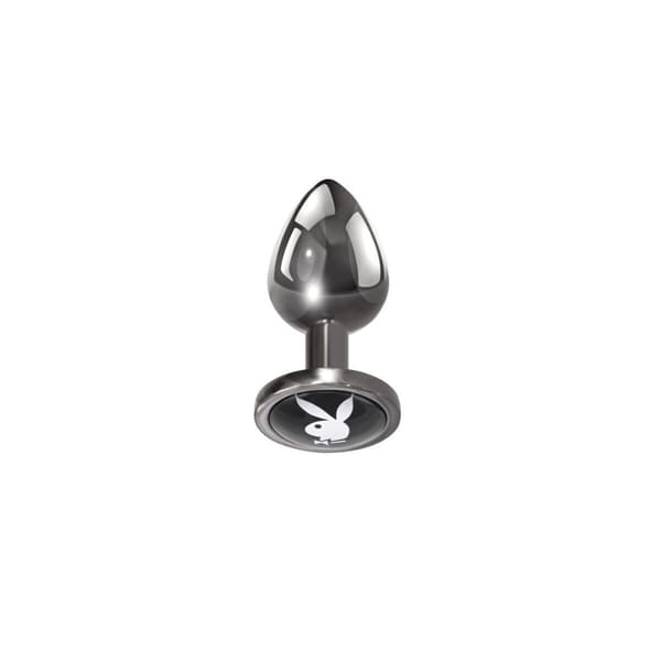 Analplugg Playboy Silvrig (6,3 cm)