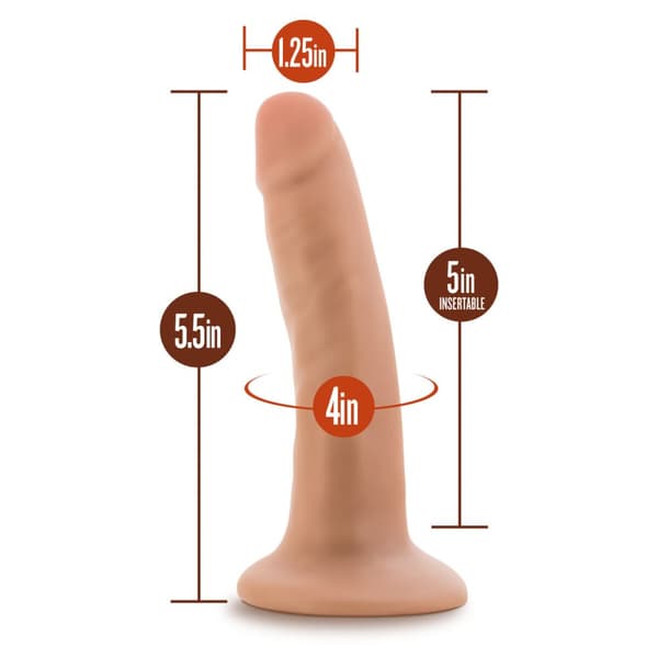 Realistisk dildo Blush Dr Skin PVC Ø 3,2 cm (12,7 cm)