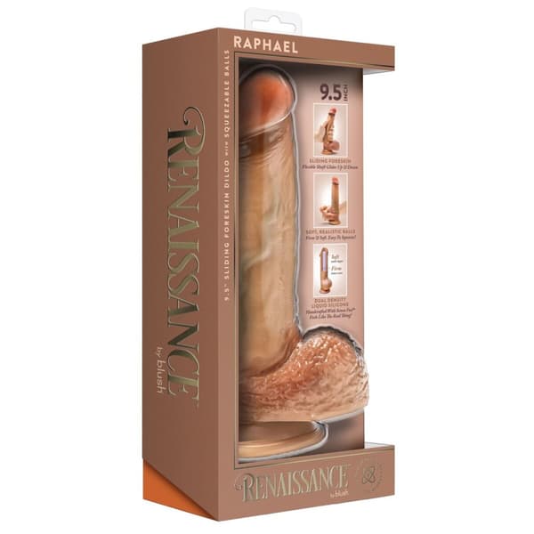 Realistisk dildo Blush Renaissance Raphael Silikon Ø 4,5 cm (17,8 cm)