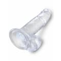 Miniatyrbild 5 av 5: Dildo Pipedream King Cock Clear