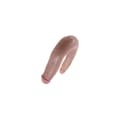 Miniatyrbild 4 av 5: U-formad dildo Double Trouble, hudfärgad, liten Pipedream 12538