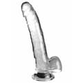 Miniatyrbild 1 av 2: Realistisk dildo Pipedream King Cock Clear TPE Transparent