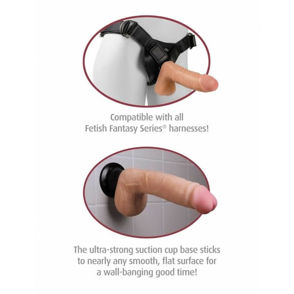 Realistisk dildo Pipedream Real Feel Deluxe PVC ABS TPR