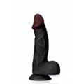 Miniatyrbild 1 av 5: Realistisk dildo Captain Red TPE Svart 23 cm