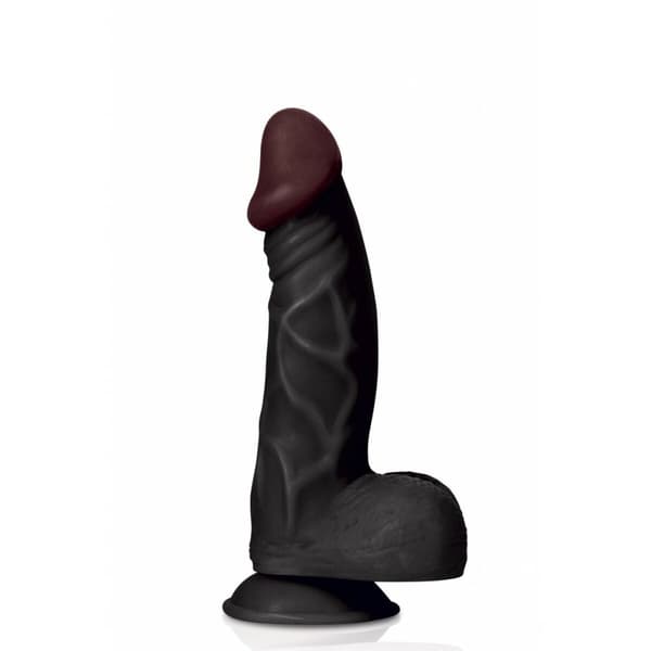 Realistisk dildo Captain Red TPE Svart 23 cm