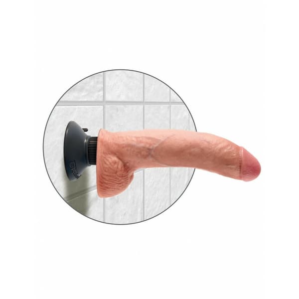Realistisk dildo Pipedream - King Cock Naturell