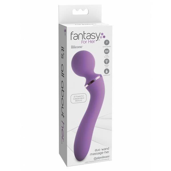 Massagemedel Pipedream Duo Wand Purpur