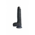 Miniatyrbillede 1 af 5: Realistisk Dildo Virgite R13 Sort 20 cm
