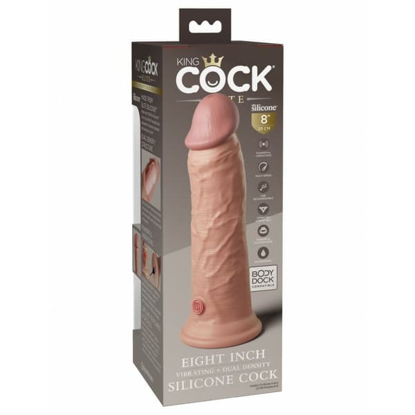 Realistisk Dildo Pipedream - King Cock Silikone Natur