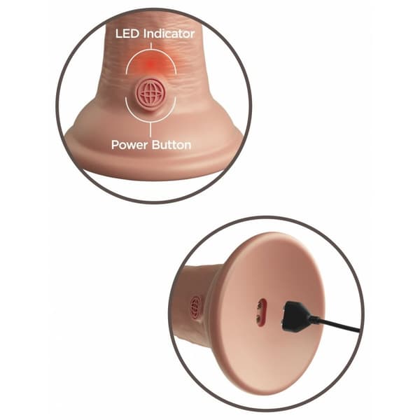 Realistisk Dildo Pipedream - King Cock Silikone Natur