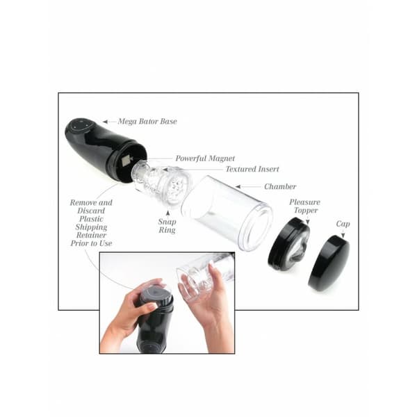 Masturberingsapparat Pipedream EXTREME MEGA-BATOR ASS BLACK