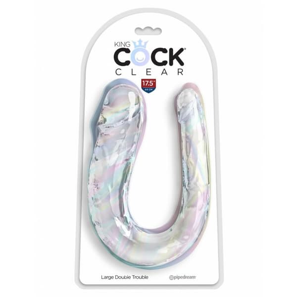 Realistisk dildo Pipedream King Cock Clear TPE