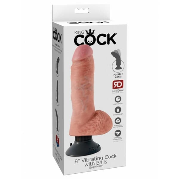 Realistinen dildo Pipedream King Cock ABS