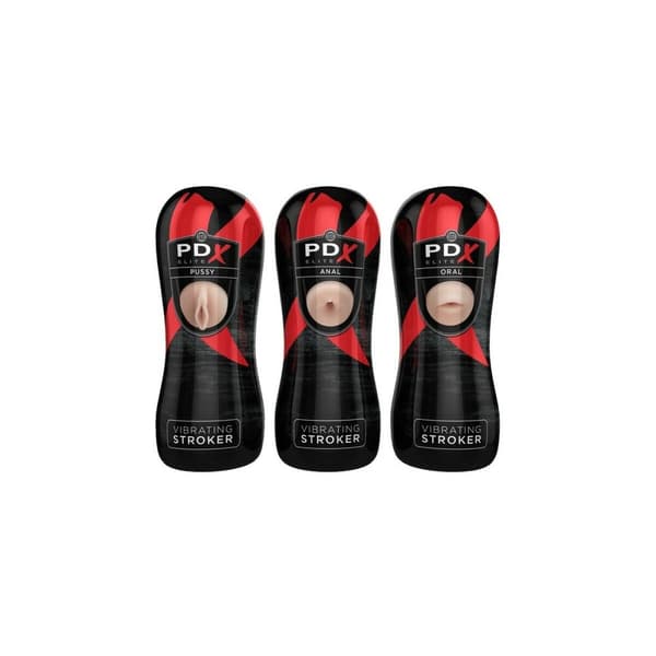 Endurance Jack Ass Pipedream VIBRATING STROKER DISPLAY Musta