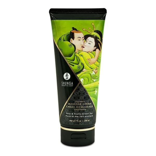 Massagekräm Shunga 200 ml Grönt te Päron