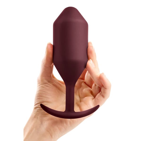 Vibrerande anuspropp B-Vibe 5 Röd Rödbrun