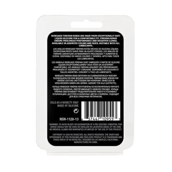 Penisring NS Novelties Fireman Svart