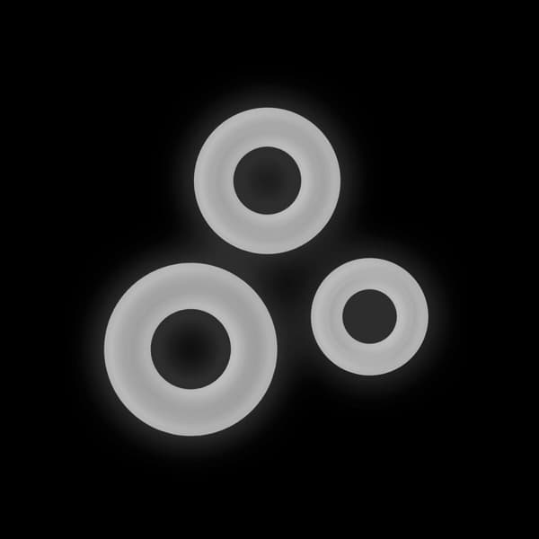 Penisring NS Novelties Firefly Vit