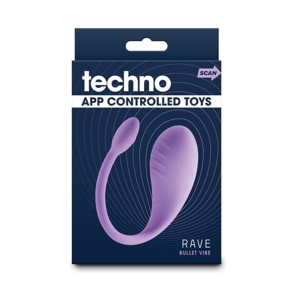 Äggvibrator NS Novelties Techno Rave Purpur