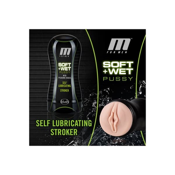 Masturbaattori Blush M for Men Soft & Wet Stroker Vanilla