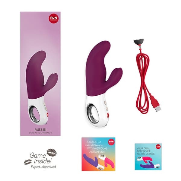 Dual Stimulation Vibe- vibraattori Fun Factory Miss Bi Purppura