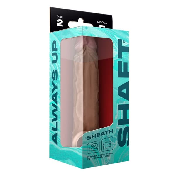 Penissuoja Shaft Model F Ruskea Ø 4,8 cm