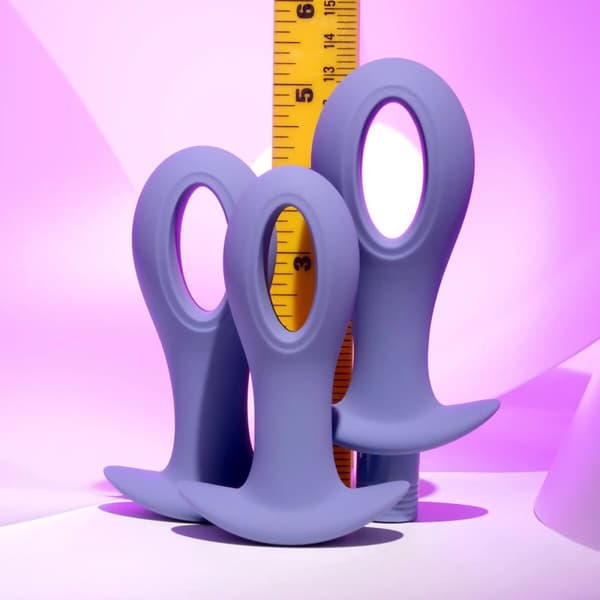 Analplugg Evolved Purpur (8,9 cm) (9,5 cm) (10,1 cm)