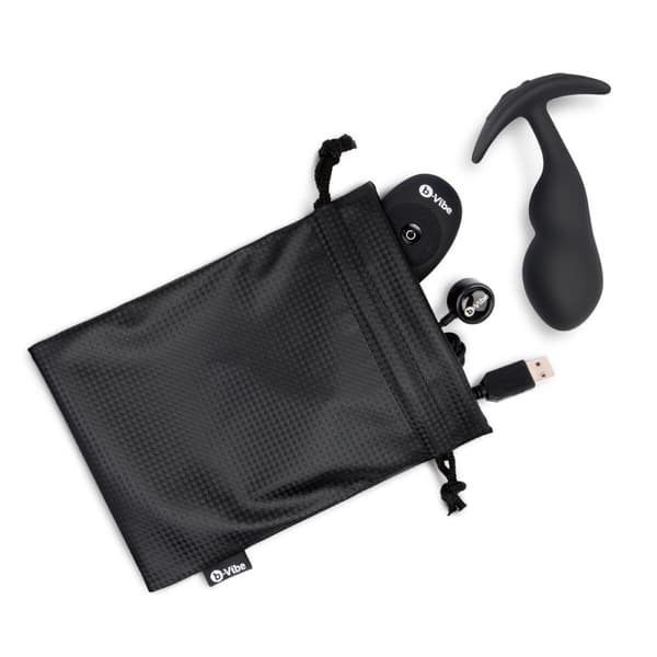 Analplugg med fjärrkontroll B-Vibe Svart